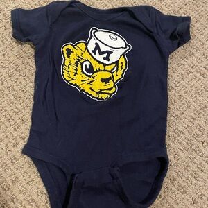 Michigan Wolverines baby onesie